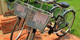Our free bicycle service in sada hotel - luang prabang